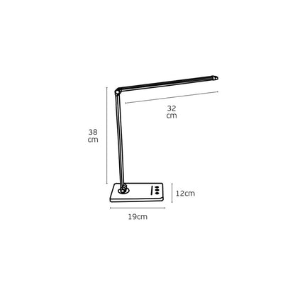 Lampa stołowa LED VK Light Nia Square z funkcją ściemniania, 3CCT