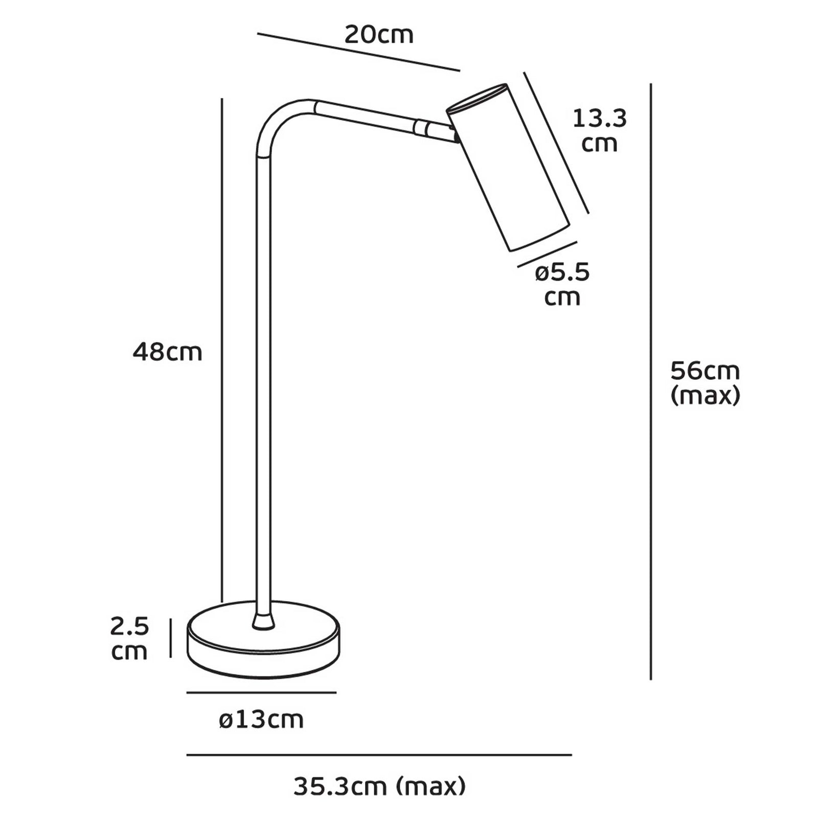 Lampa stołowa VK Light Sky E27