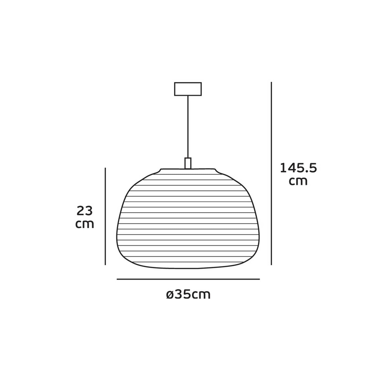 VK Light Noem E27 – owalna lampa wisząca z papieru