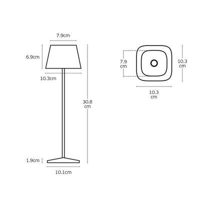 VK Light Opos LED – przenośna lampa stołowa IP65 o prostokątnym kształcie