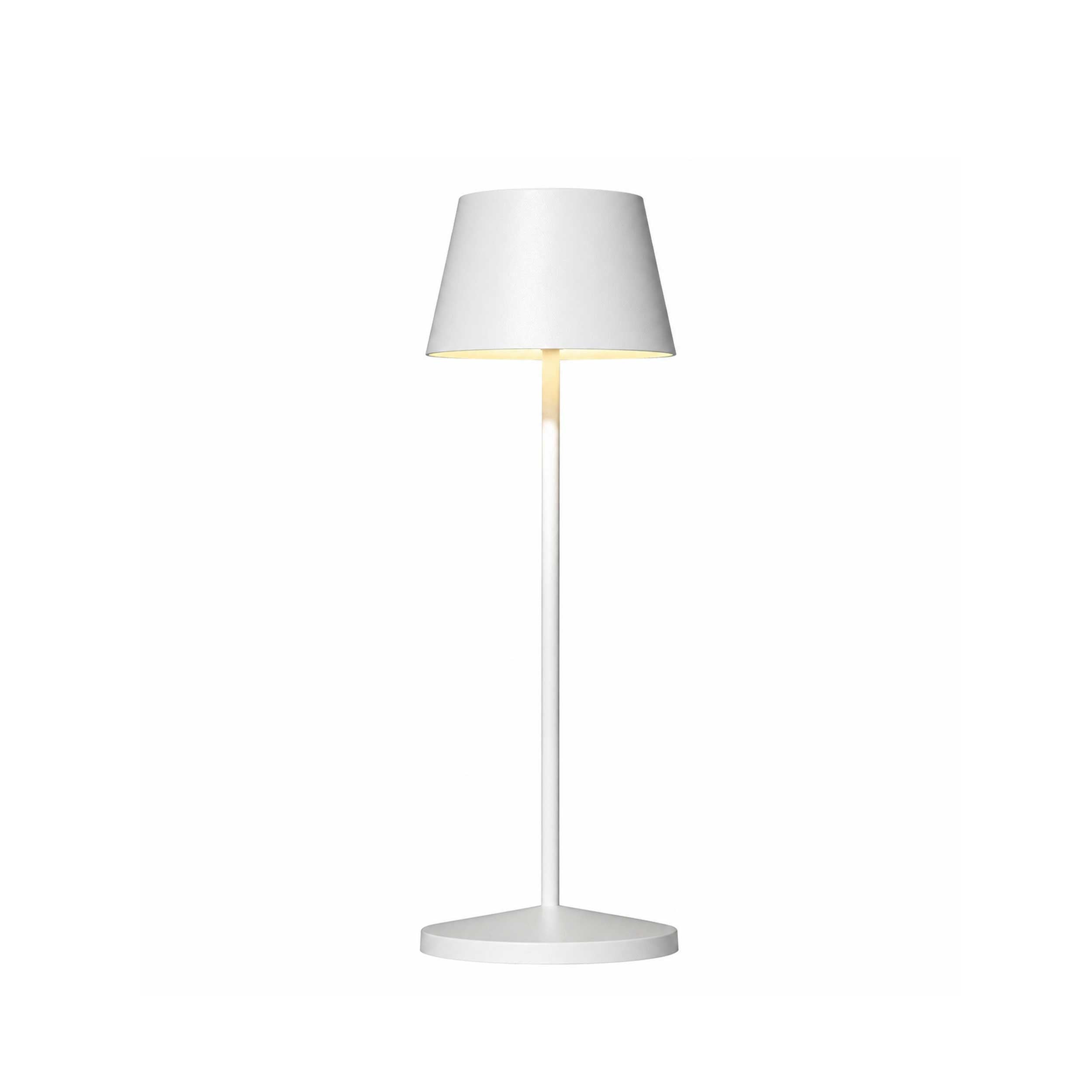 VK Light Opos LED – przenośna lampa stołowa IP65, okrągła