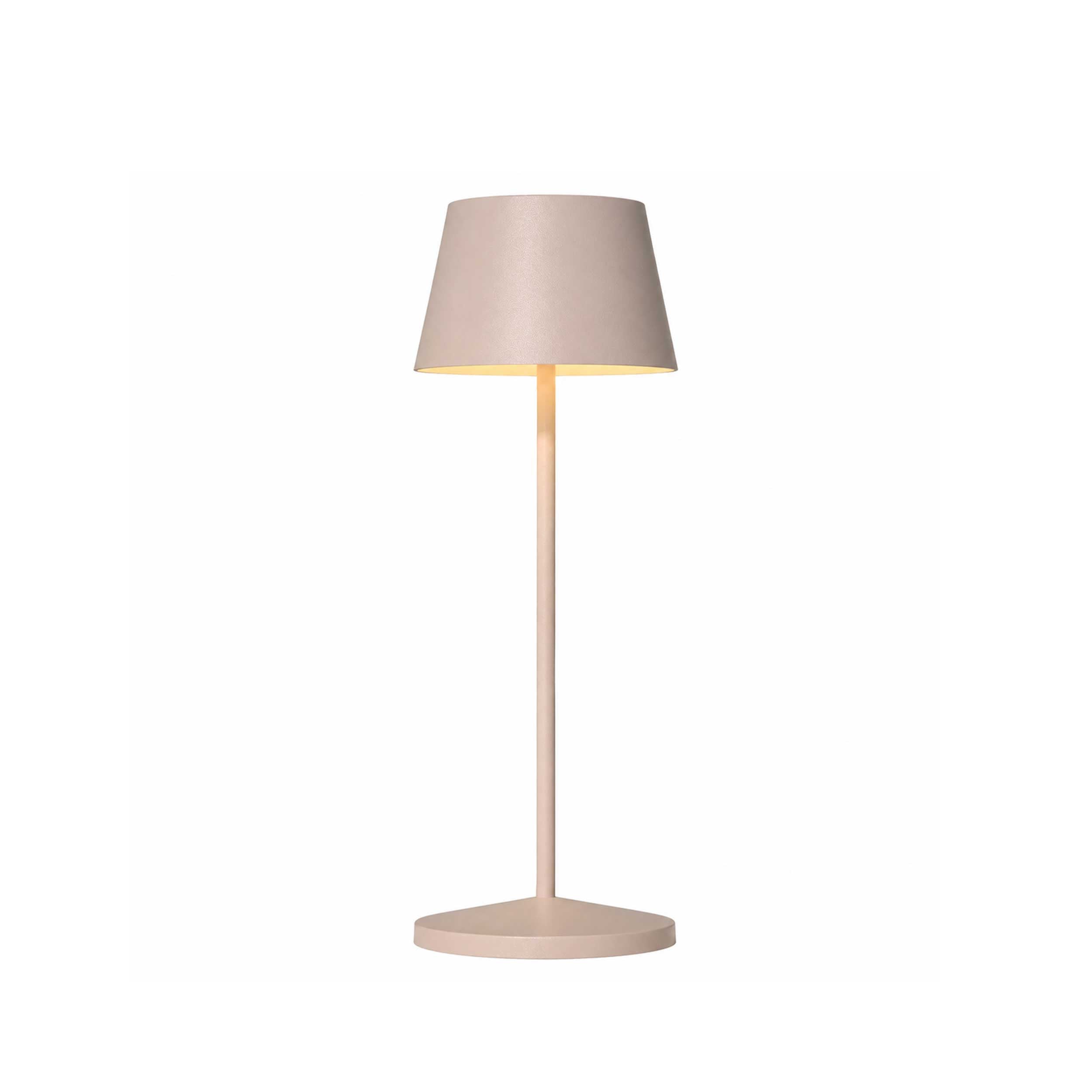 VK Light Opos LED – przenośna lampa stołowa IP65, okrągła