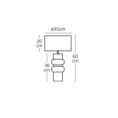 Lampa stołowa VK Light Otto E27