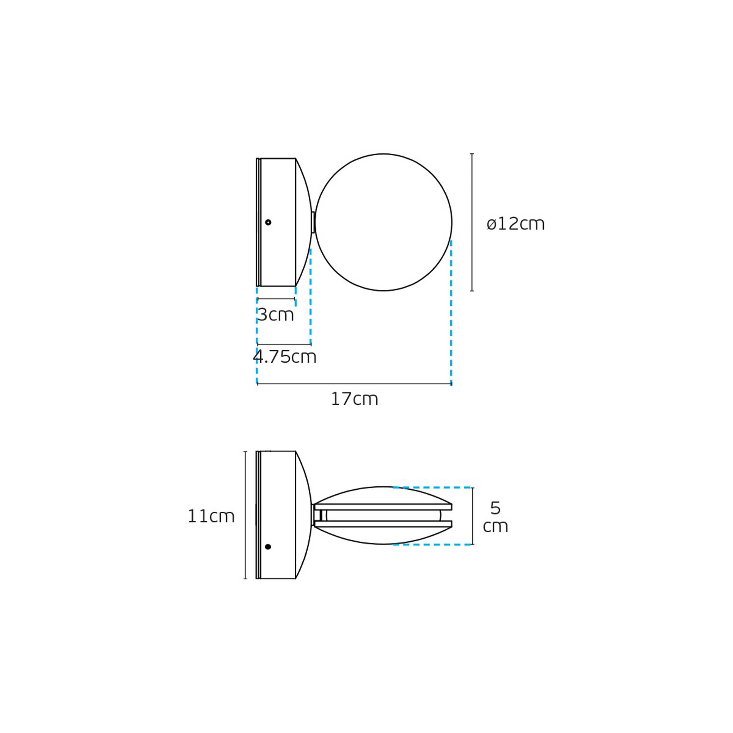 Kinkiet LED VK Light Pint, stopień ochrony IP54