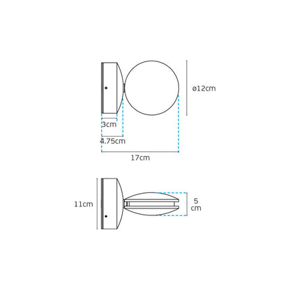 Kinkiet LED VK Light Pint, stopień ochrony IP54