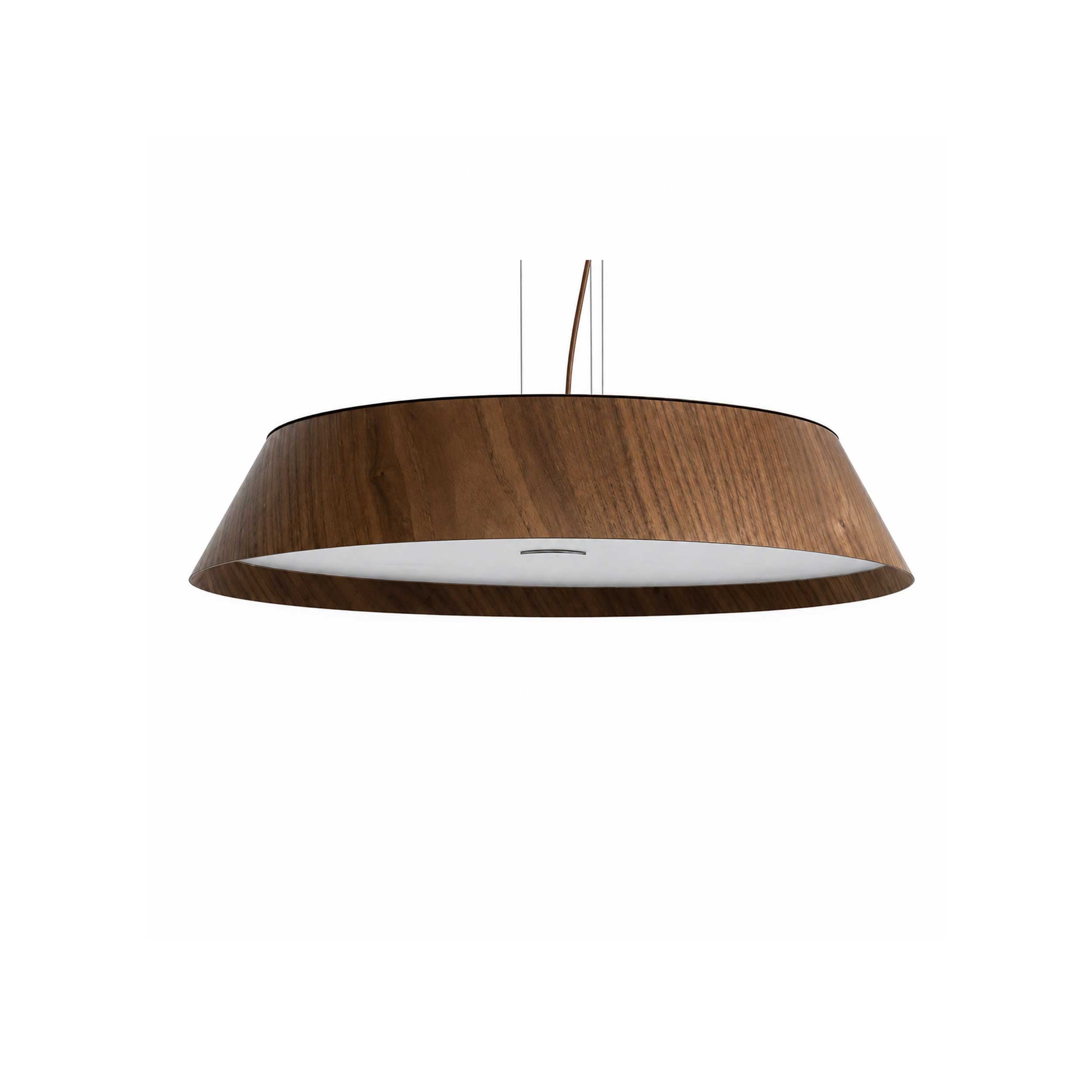 VK Light Woody LED – okrągła, drewniana lampa wisząca