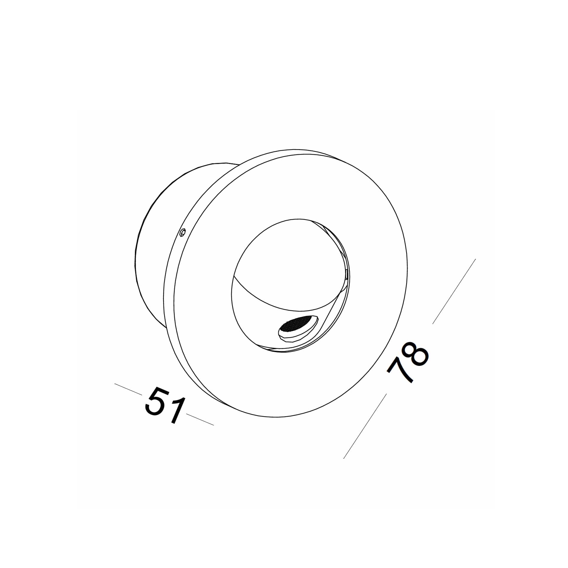 Bedside reading light LED nástěnné zápustné svítidlo