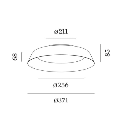 Wever and Ducré TOWNA přisazené svítidlo IP44 černá