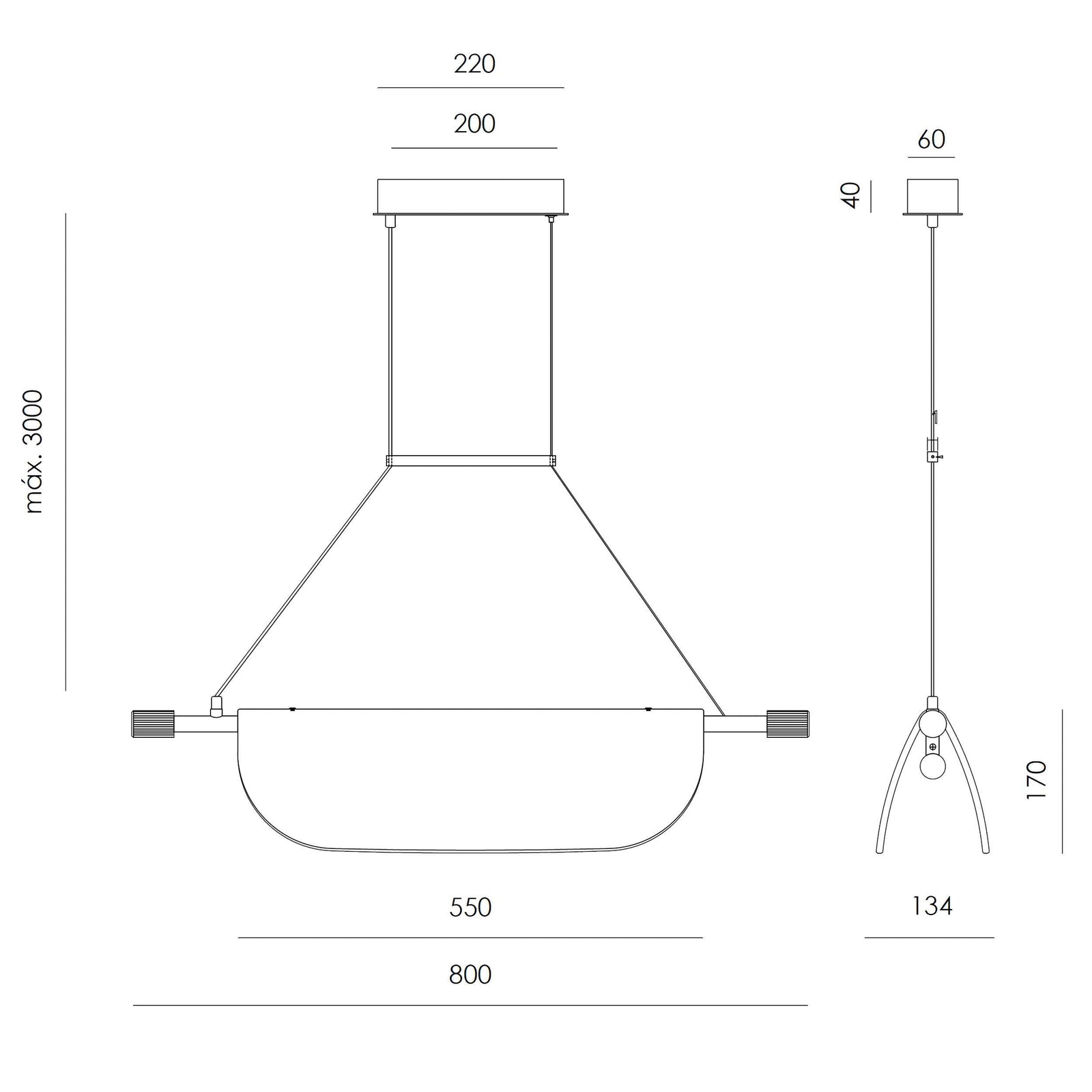 Aromas Lida Single LED – lampa wisząca