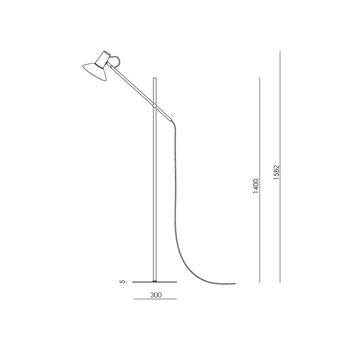 Aromas Hudo E27 – lampa stojąca