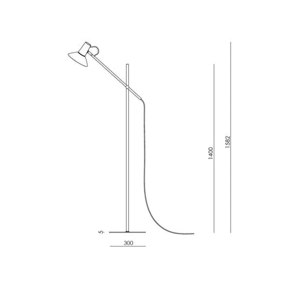 Aromas Hudo E27 – lampa stojąca