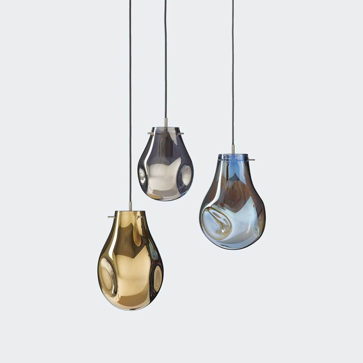 Bomma Soap E27 skleněné závěsné svítidlo malé