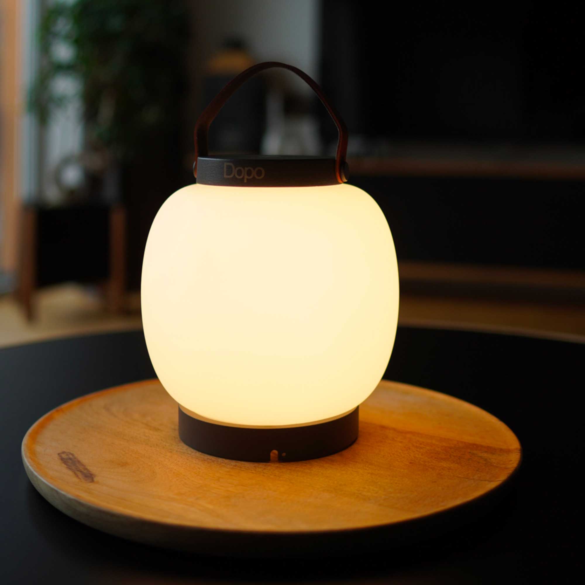 Dopo BUBBLE USB LED přenosná lampa antracitová