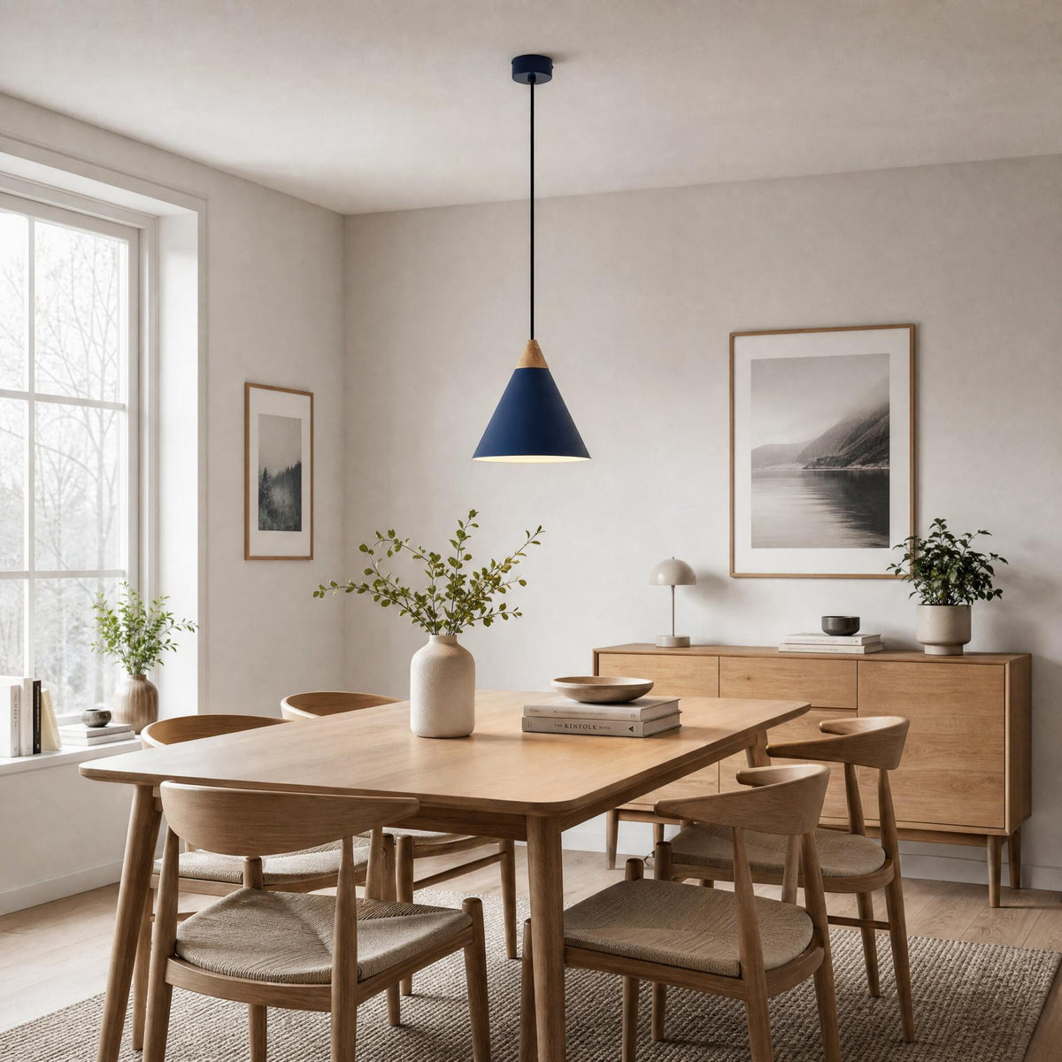 Exo Oda E27 lampa wisząca niebieska