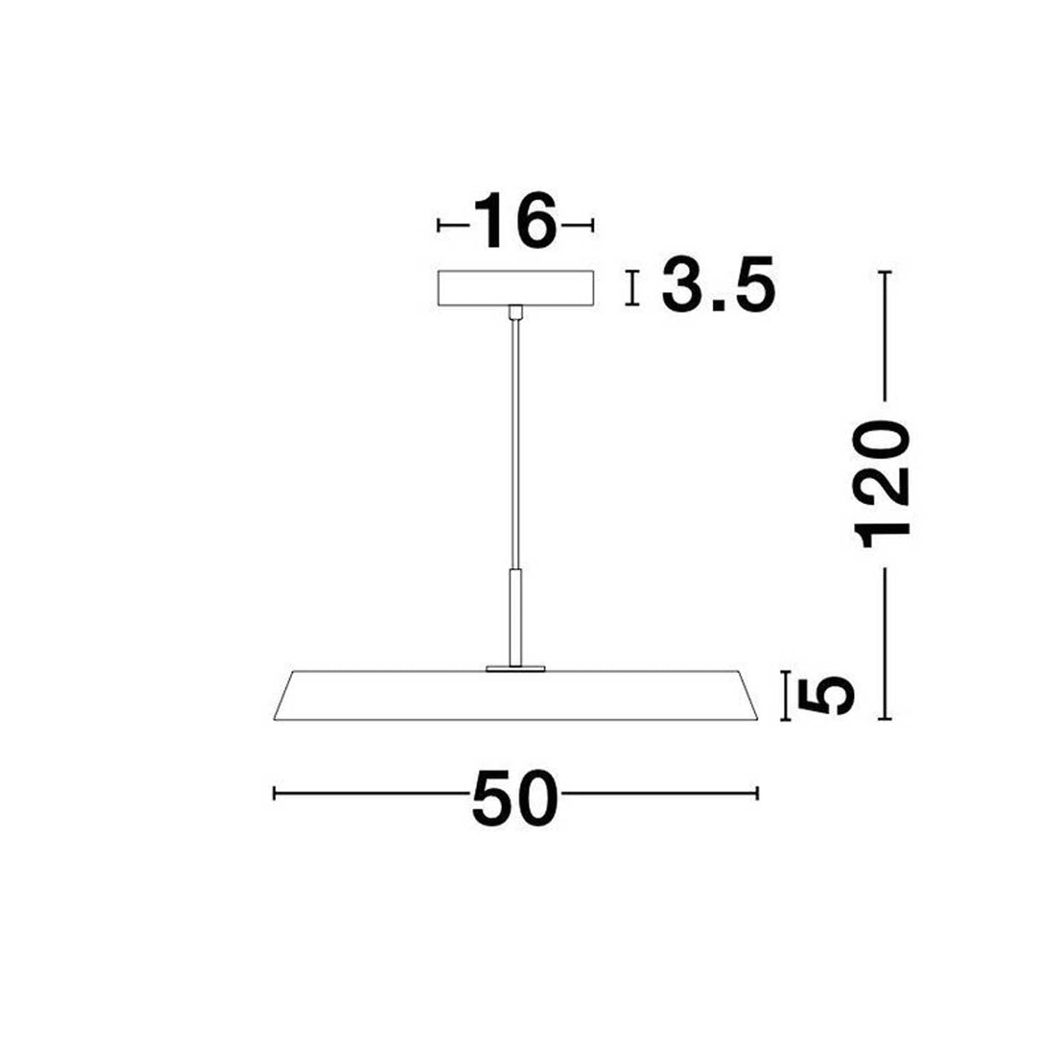 Nova Luce Vetro LED závěsné svítidlo
