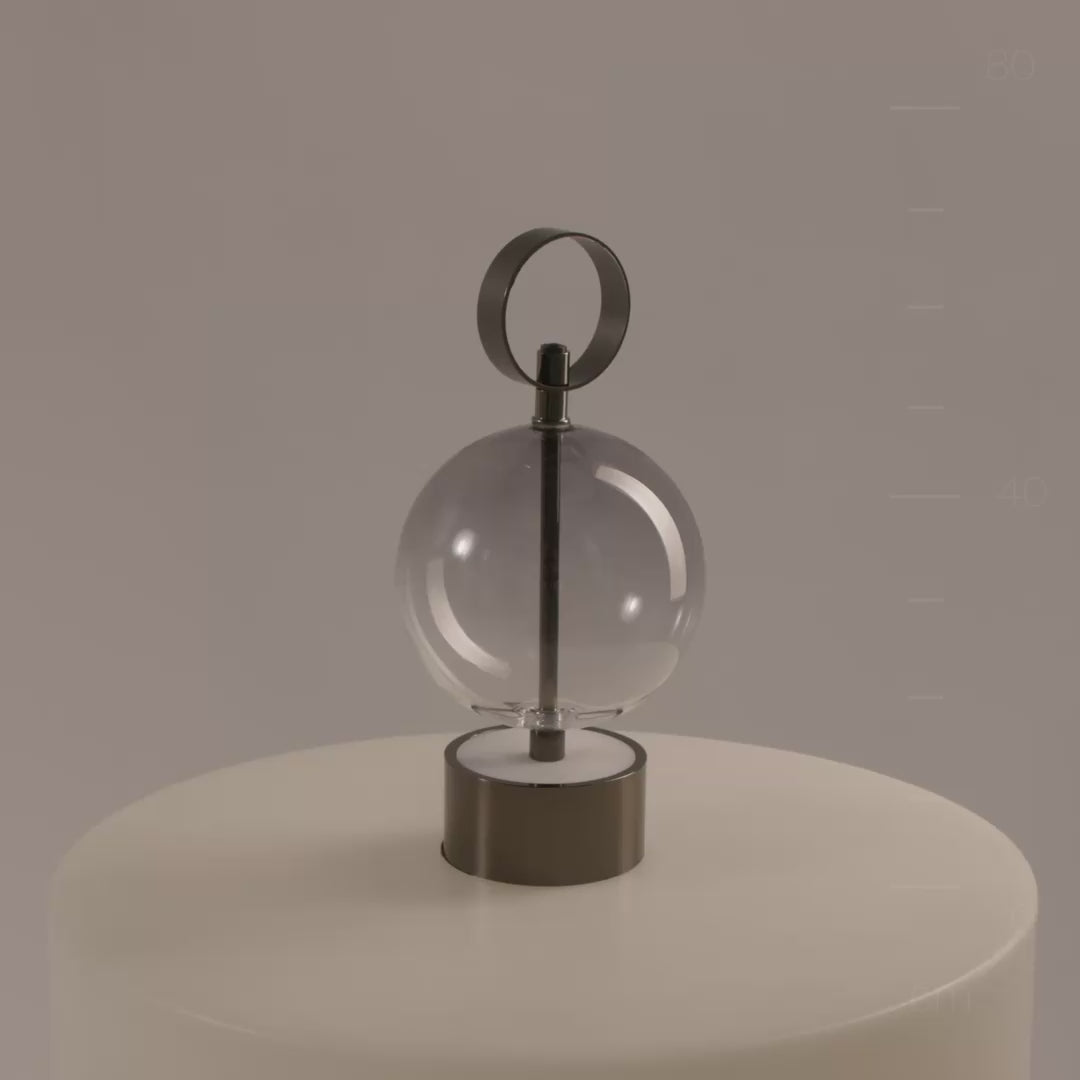 Maytoni Double Moon LED – przenośna lampa stołowa