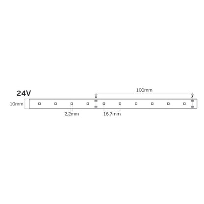 Taśma LED 24 V CRI90 IP20 4000 K (5 m)