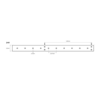 Taśma LED 24 V CRI90 IP66 4000 K (5 m)