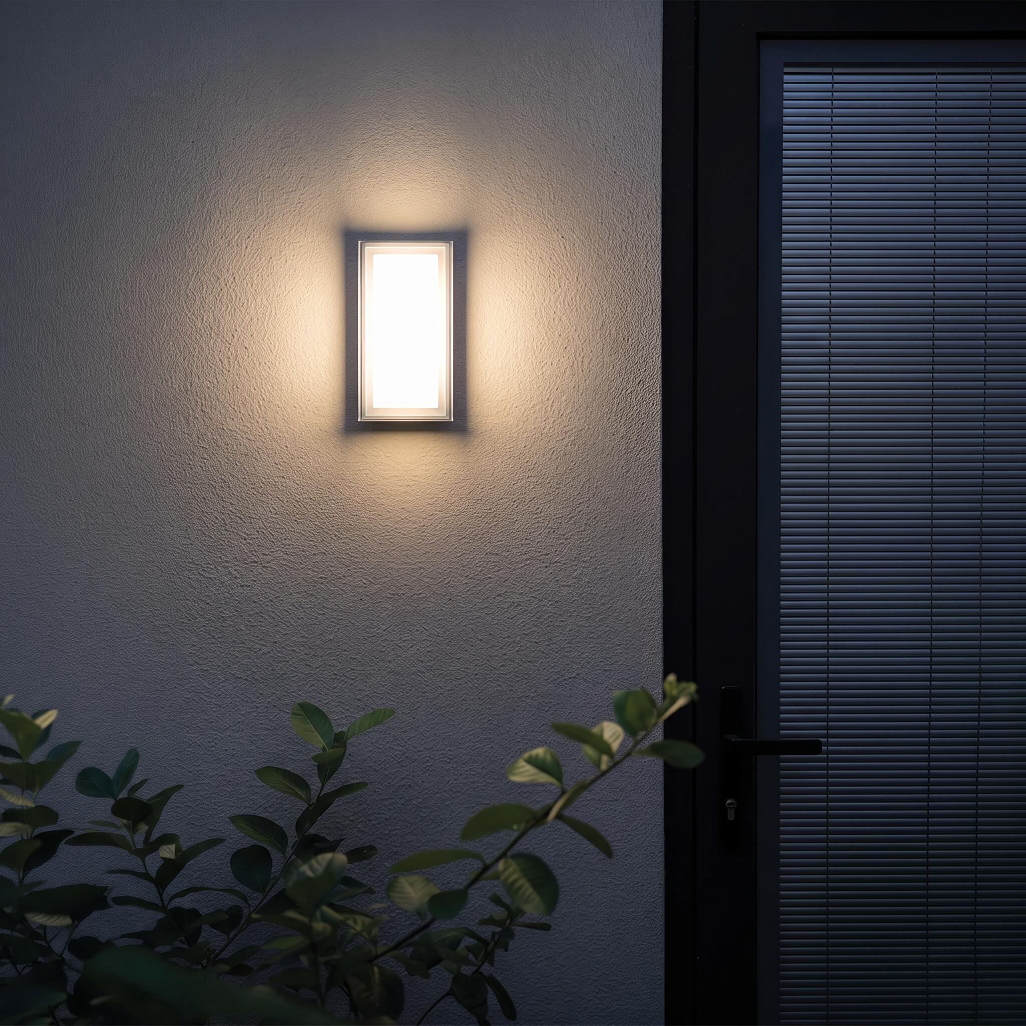 Kinkiet ścienny VK Light Neon LED, IP65, prostokątny