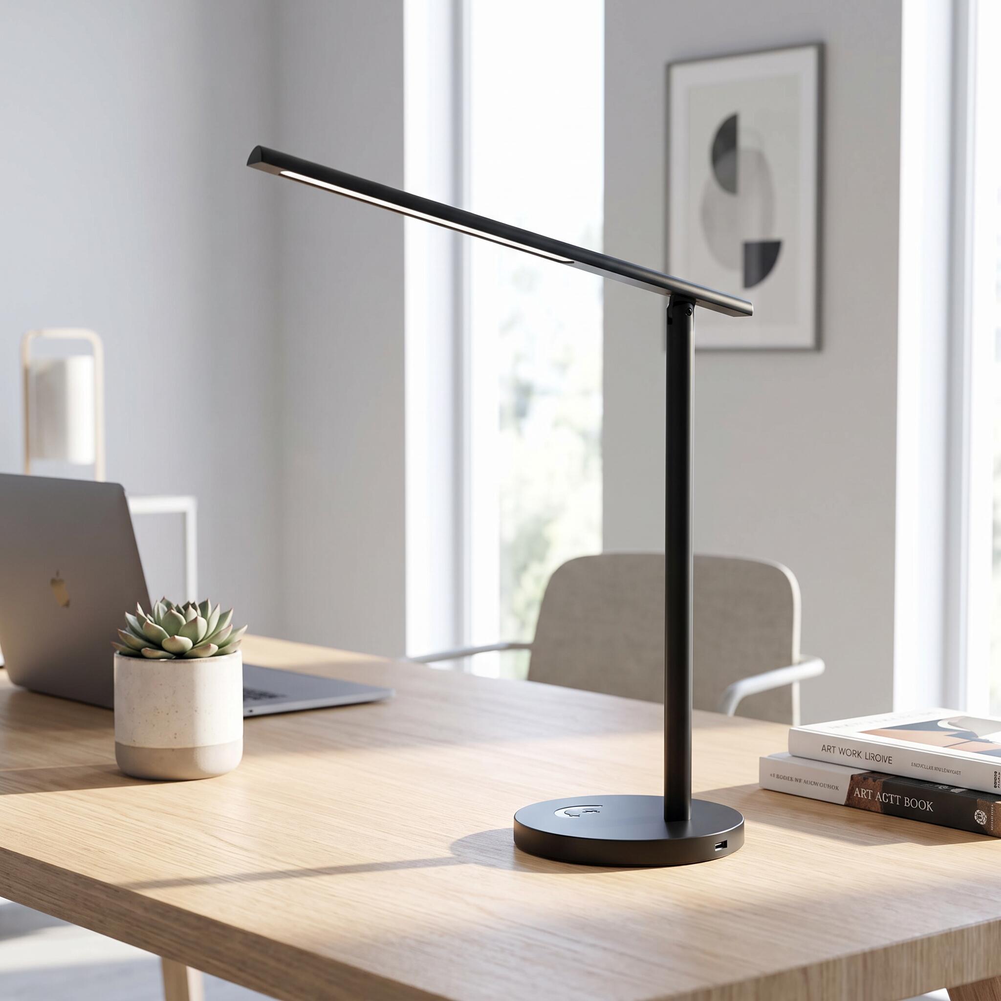 VK Light Nia LED Linear – lampka stołowa z funkcją ściemniania, 3CCT