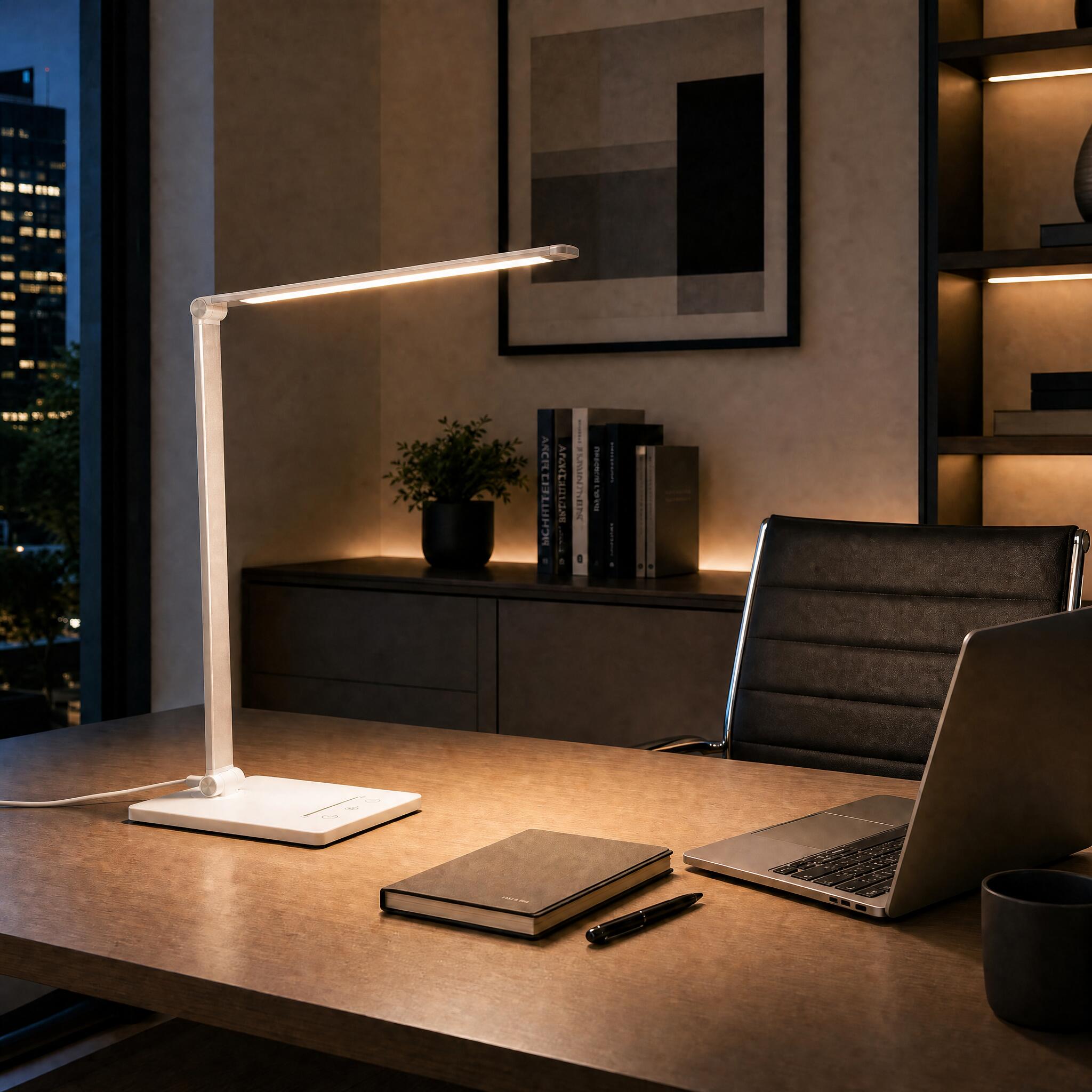 Lampa stołowa LED VK Light Nia Square z funkcją ściemniania, 3CCT