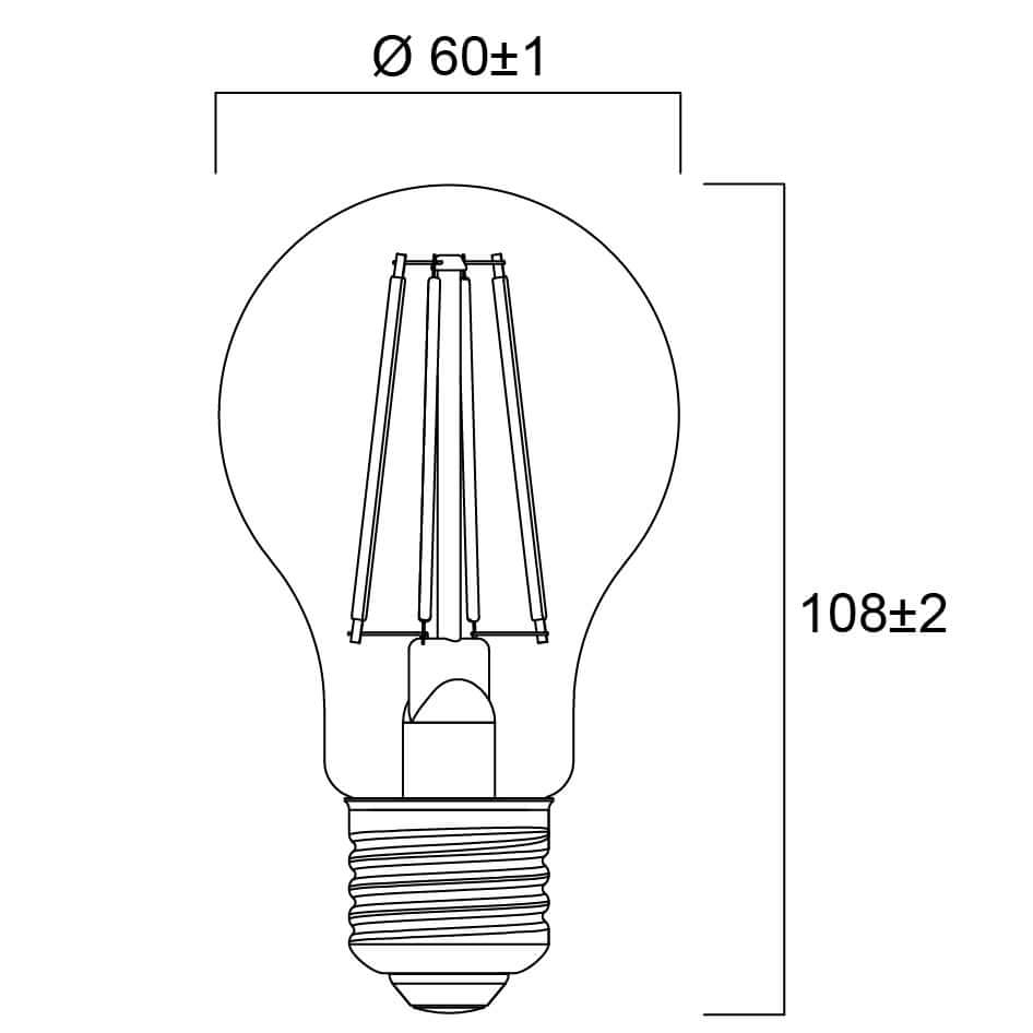 LED žárovka Sylvania RETRO E27 2700K 8W