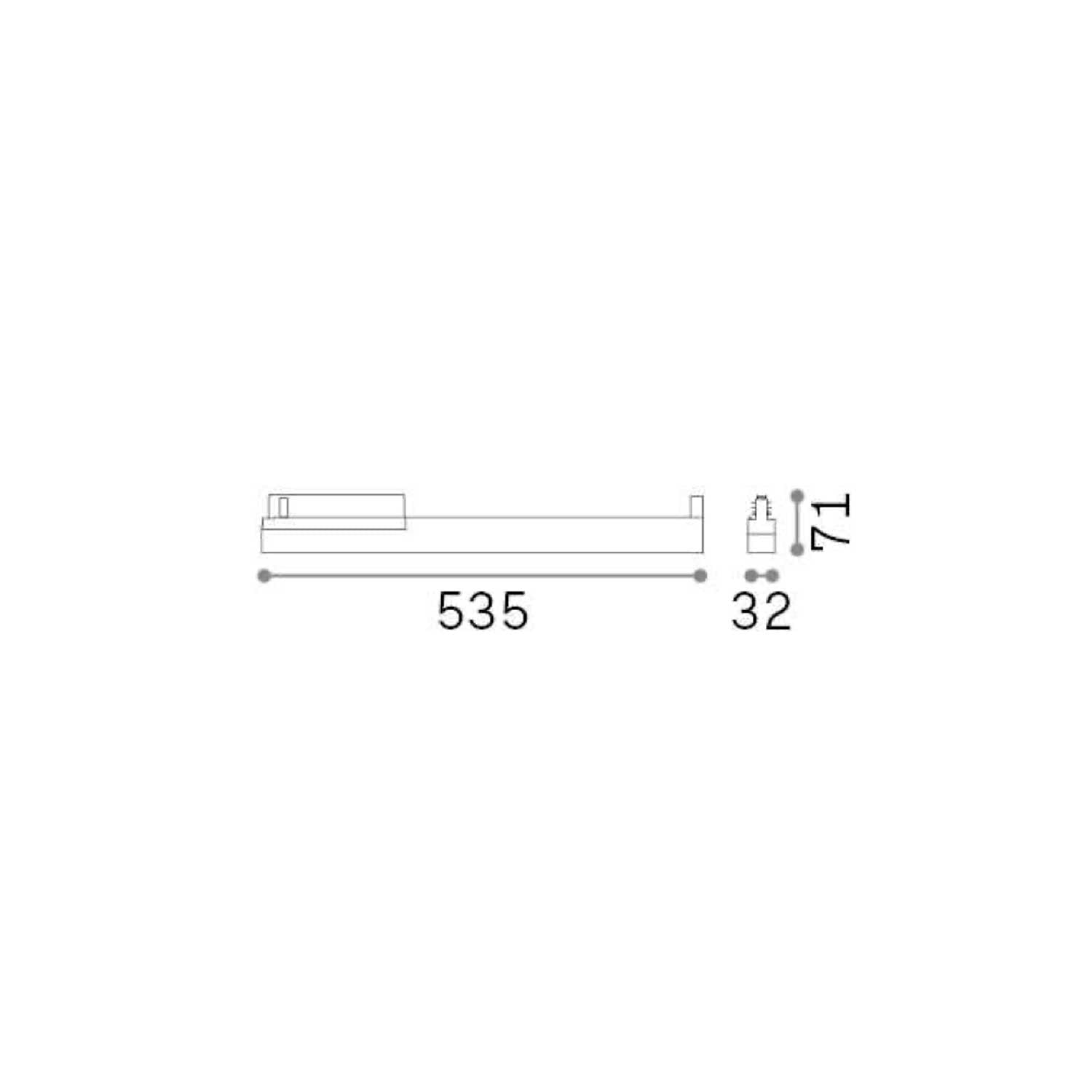 Ideal lux DISPLAY ACCENT svítidlo do 3F lišty bílé