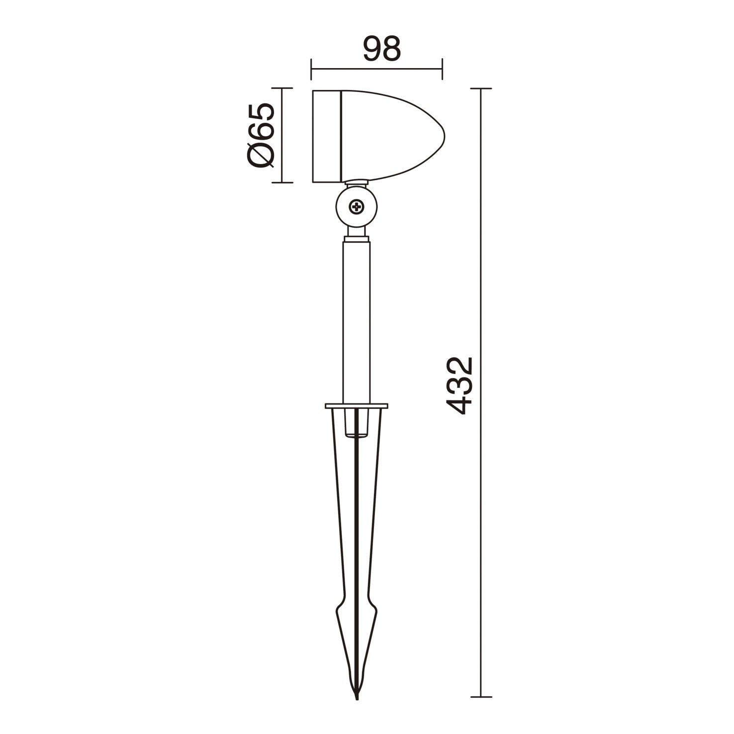 Dopo Aramo GU10 bodové svítidlo