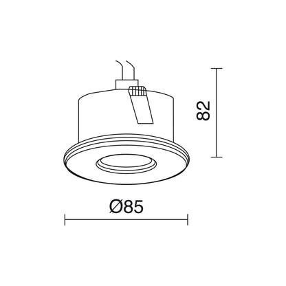 Indeluz Carpo retrofit GU10 zápustné svítidlo
