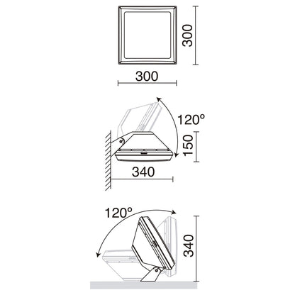 Dopo Cayu GX53 přisazené svítidlo