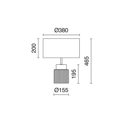 Exo CERAMIC E27 stolní svítidlo zlaté