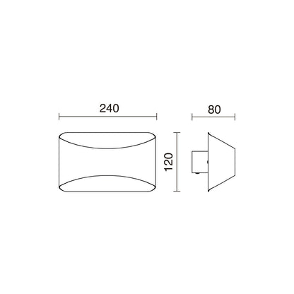 Exo Cooper LED nástěnné svítidlo černé