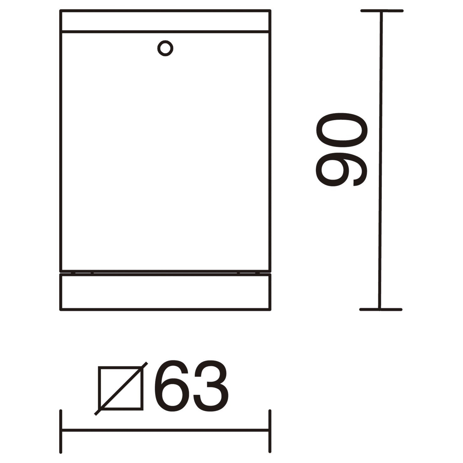 Dopo Cub C GU10 přisazené svítidlo antracitové