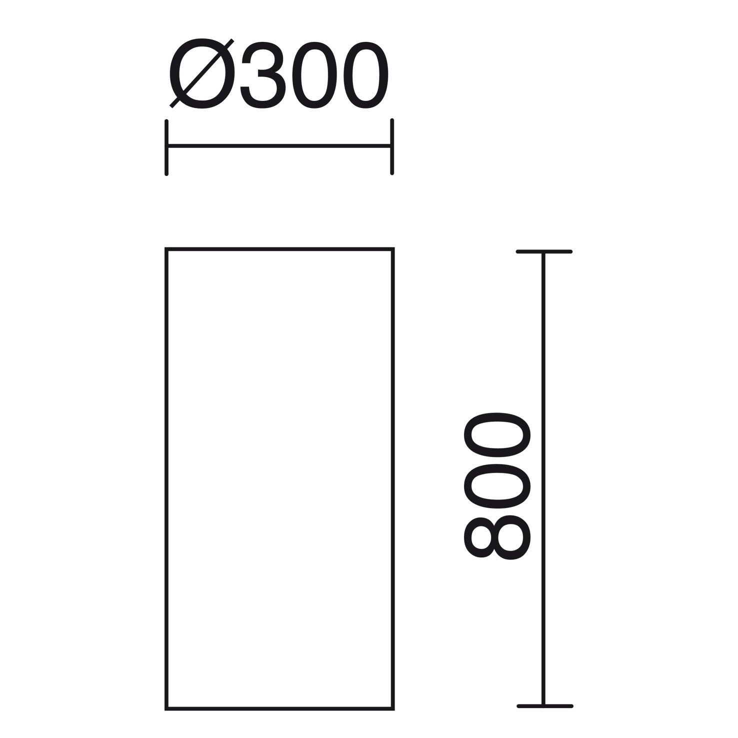 Cristher Cylinder H800 E27 stojací lampa