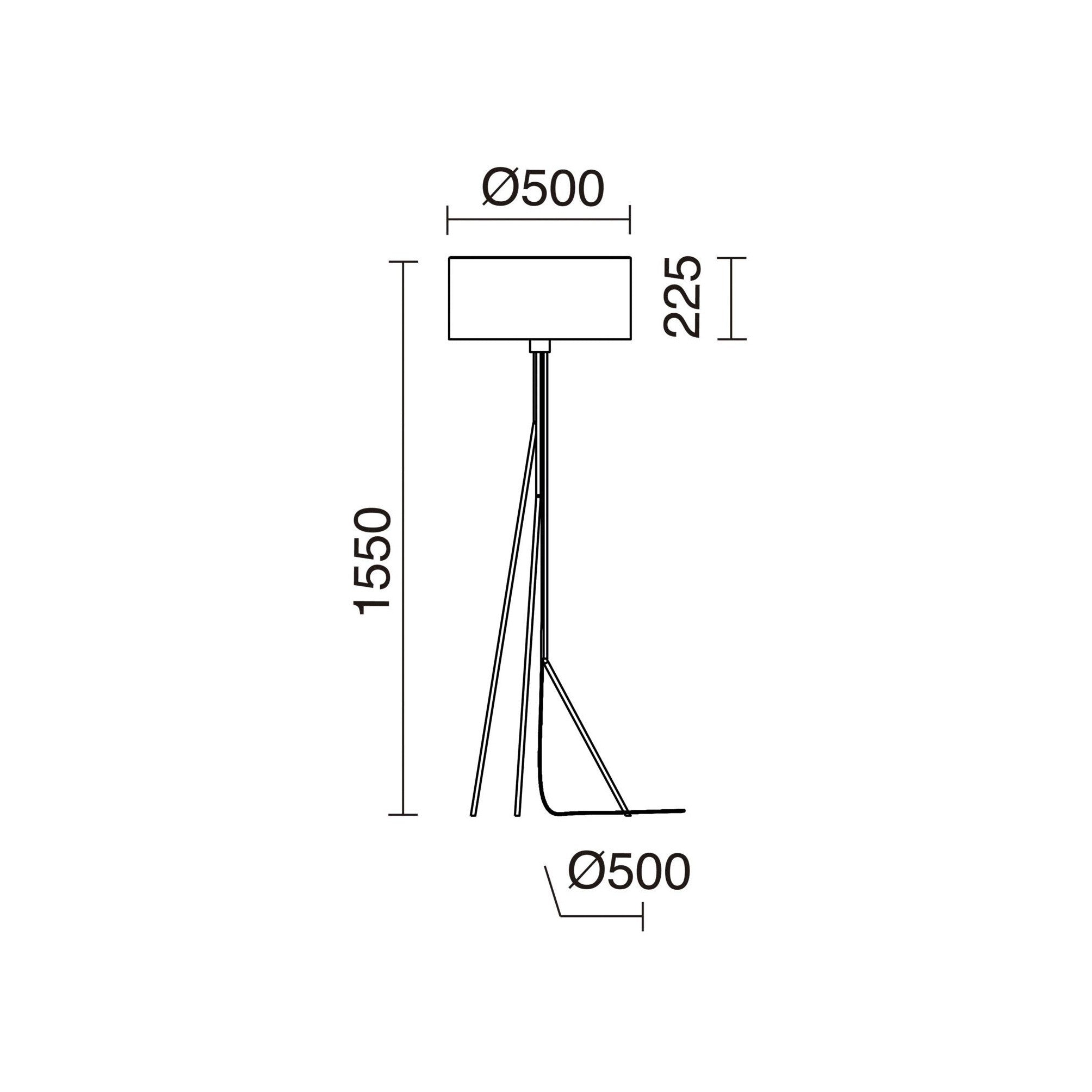 Exo Diagonal F E27 stojací svítidlo měděné
