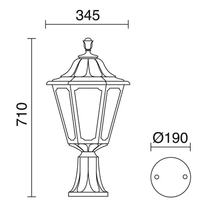 Dopo Indura big 6 E27 stojací svítidlo