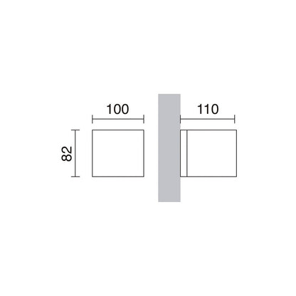 Dopo Isora up/down LED přisazené svítidlo bílé