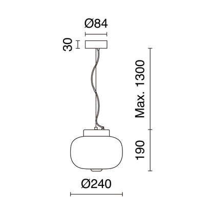Exo KRISTA LED závěsné svítidlo šedé