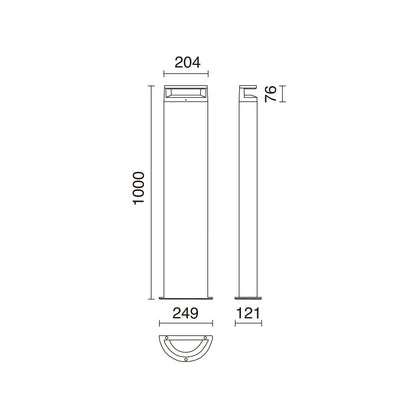 Dopo Loop LED sloupkové svítidlo černé