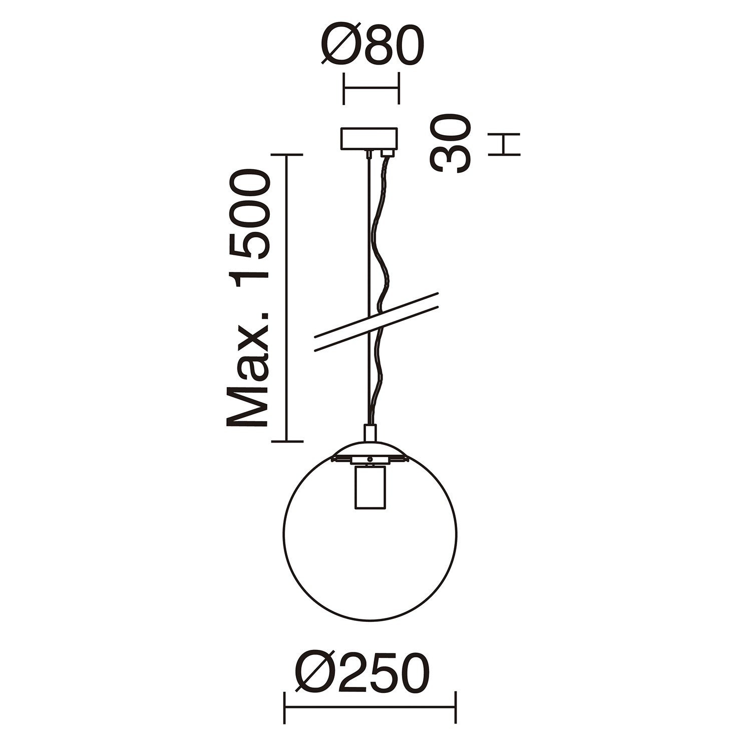 Exo Oxy čirá E27 závěsné svítidlo chromové
