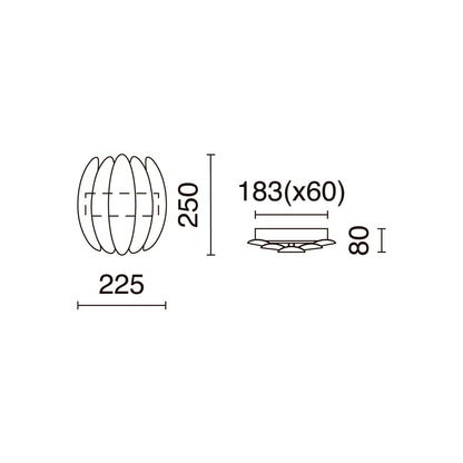 Exo Petal LED nástěnné svítidlo bílé