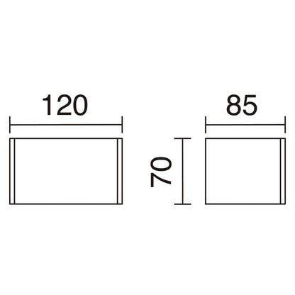 Exo Rett LED nástěnné svítidlo černé