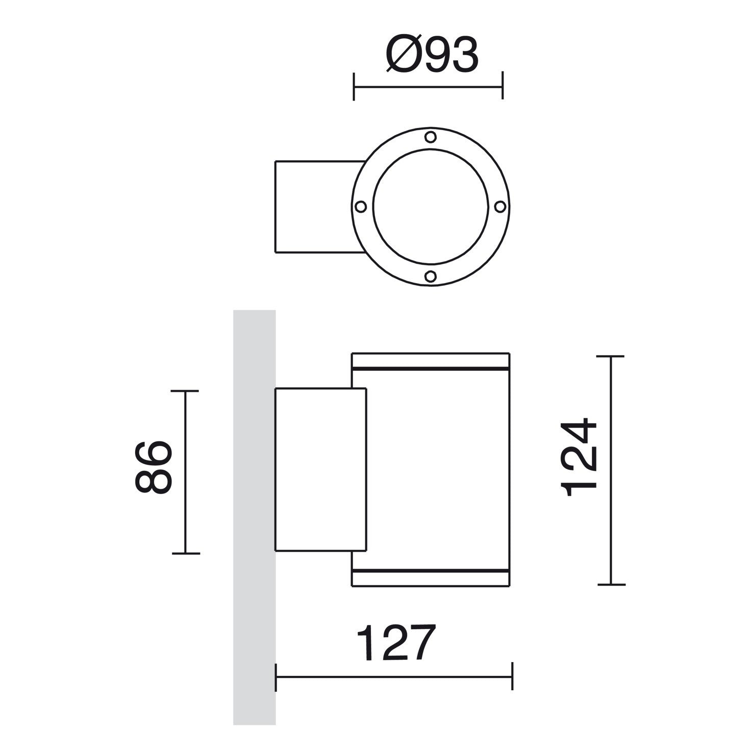 Cristher Seth down LED přisazené svítidlo hnědé