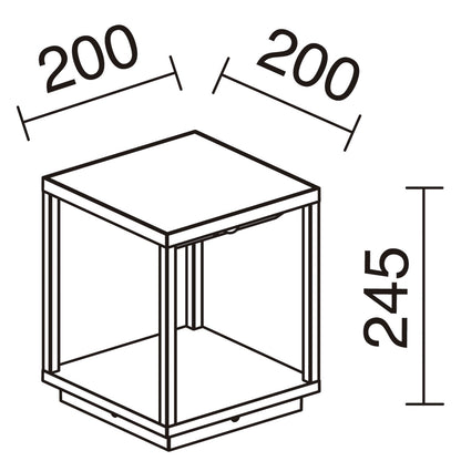 Dopo Solei LED sloupkové antracitové solární svítidlo
