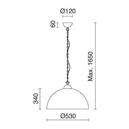 Exo Tanna E27 závěsné svítidlo