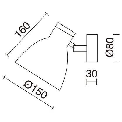 Exo Valan W E27 nástěnné svítidlo bílé
