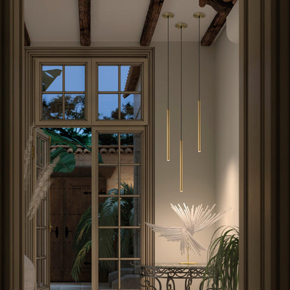 Exo Tania C slim LED závěsné svítidlo černé