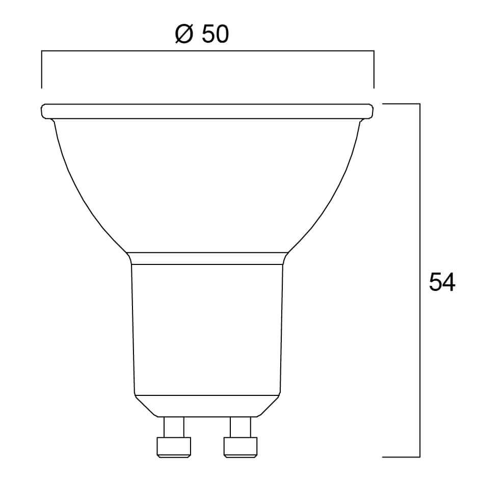 LED žárovka Sylvania Refled GU10 4000K 6.2W